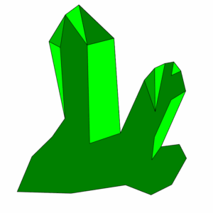 zielony kryształ